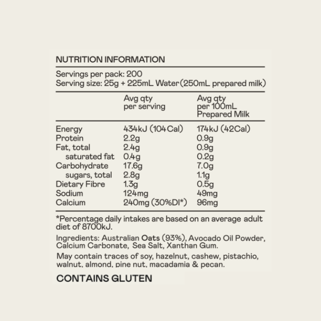 Oat Milk Bulk 5kg / 50L