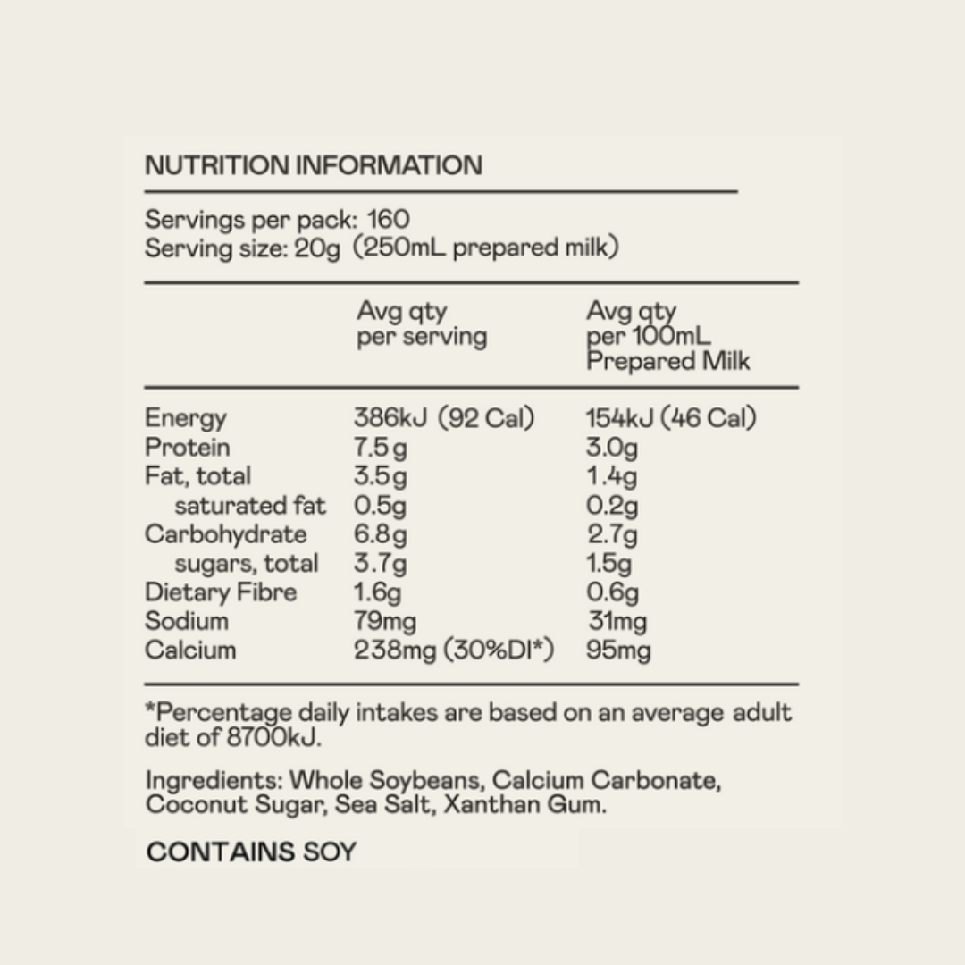 Soy Milk Bulk 3.2kg / 40L