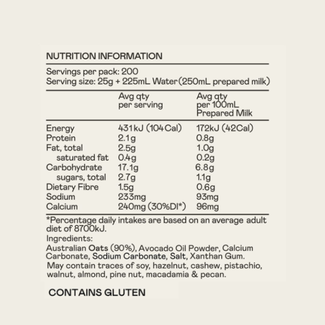 Oat Barista Bulk 5kg / 50L